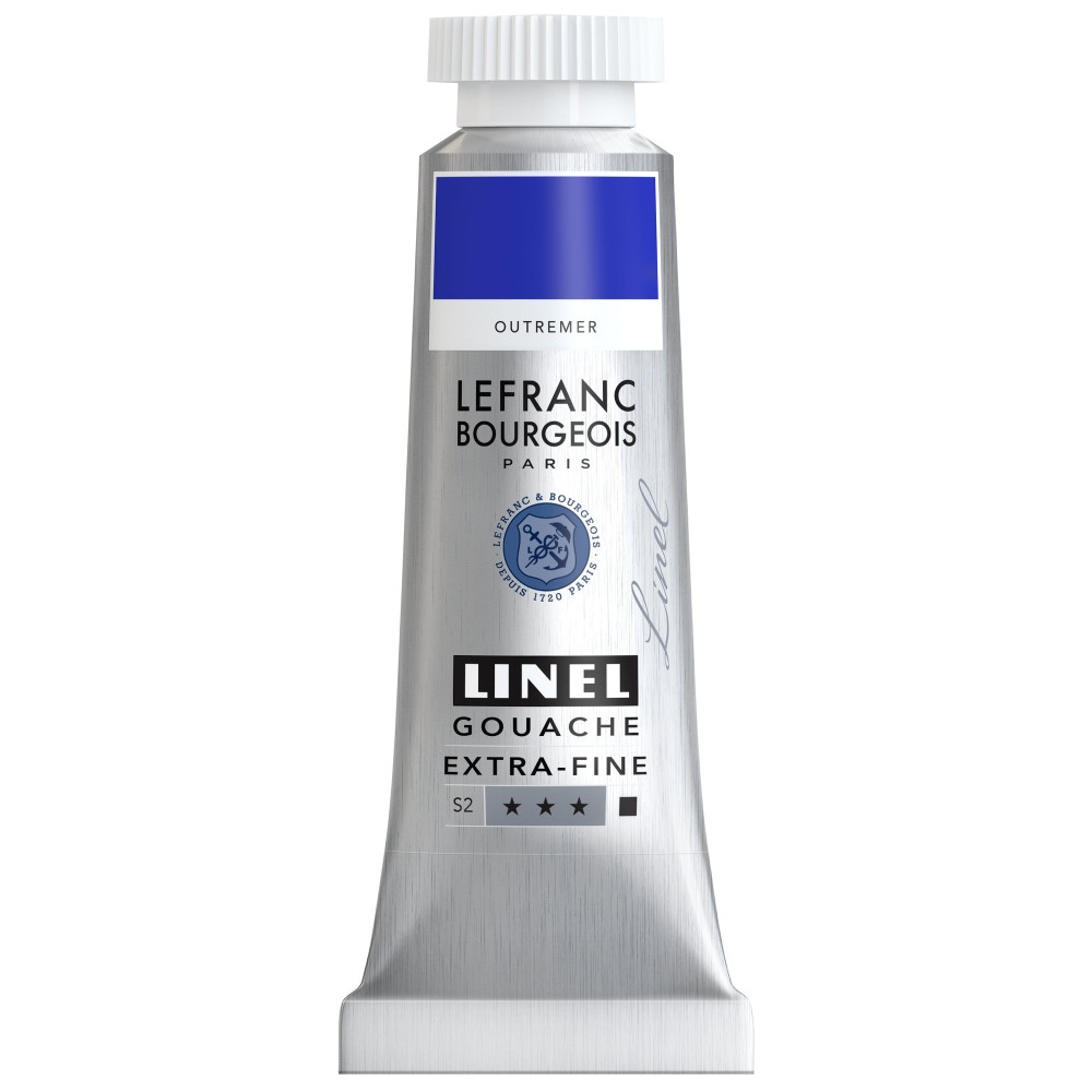 Linel gouache paint - Lefranc & Bourgeois - Ultramarine 14 ml