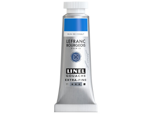 Linel gouache paint - Lefranc & Bourgeois - Cobalt Blue 14 ml