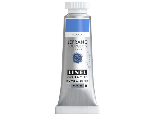 Linel gouache paint - Lefranc & Bourgeois - Rex Blue 14 ml
