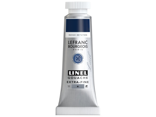 Linel gouache paint - Lefranc & Bourgeois - Indigo Imitation 14 ml