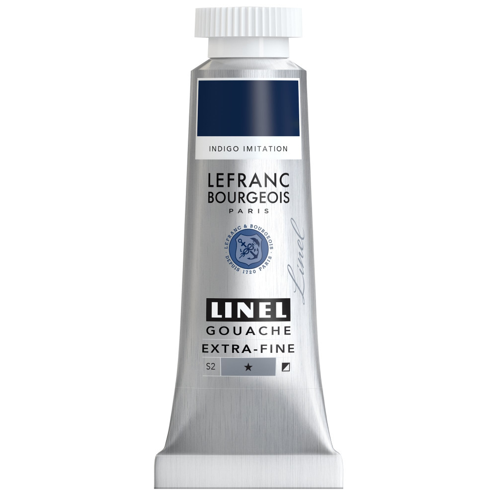 Farba gwasz Linel - Lefranc & Bourgeois - Indigo Imitation 14 ml