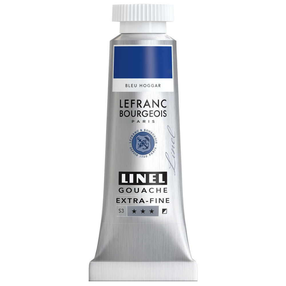 Linel gouache paint - Lefranc & Bourgeois - Phthalo Blue 14 ml