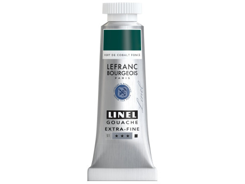 Farba gwasz Linel - Lefranc & Bourgeois - Cobalt Green Deep 14 ml