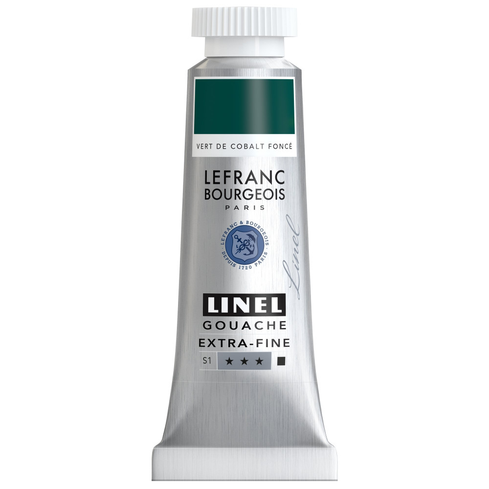 Farba gwasz Linel - Lefranc & Bourgeois - Cobalt Green Deep 14 ml