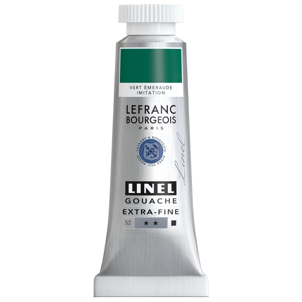 Linel gouache paint - Lefranc & Bourgeois - Viridian Imitation 14 ml