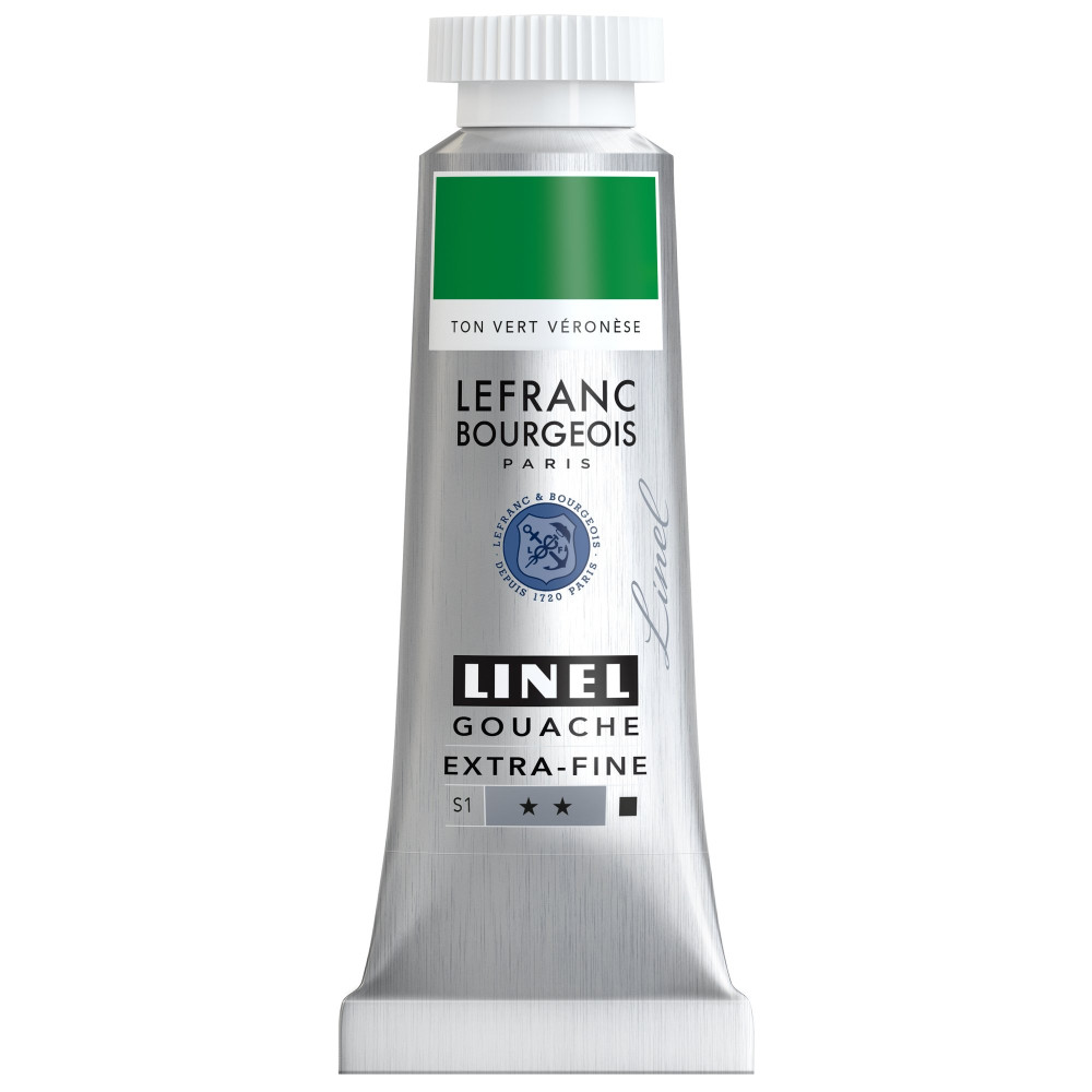 Linel gouache paint - Lefranc & Bourgeois - Veronese Green Hue 14 ml