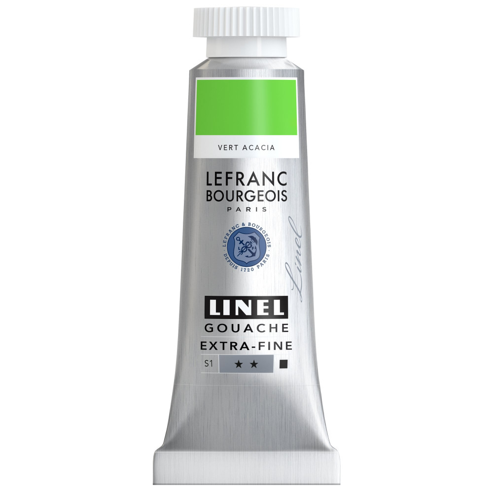 Linel gouache paint - Lefranc & Bourgeois - Acacia Green 14 ml