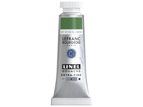 Farba gwasz Linel - Lefranc & Bourgeois - Chrome Oxyde Green 14 ml