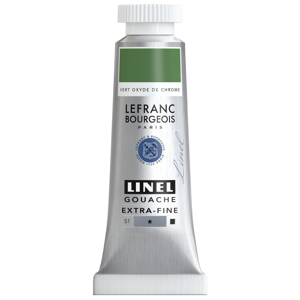 Farba gwasz Linel - Lefranc & Bourgeois - Chrome Oxyde Green 14 ml