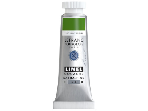Linel gouache paint - Lefranc & Bourgeois - St. Michael Green 14 ml