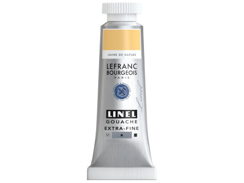 Linel gouache paint - Lefranc & Bourgeois - Naples Yellow 14 ml