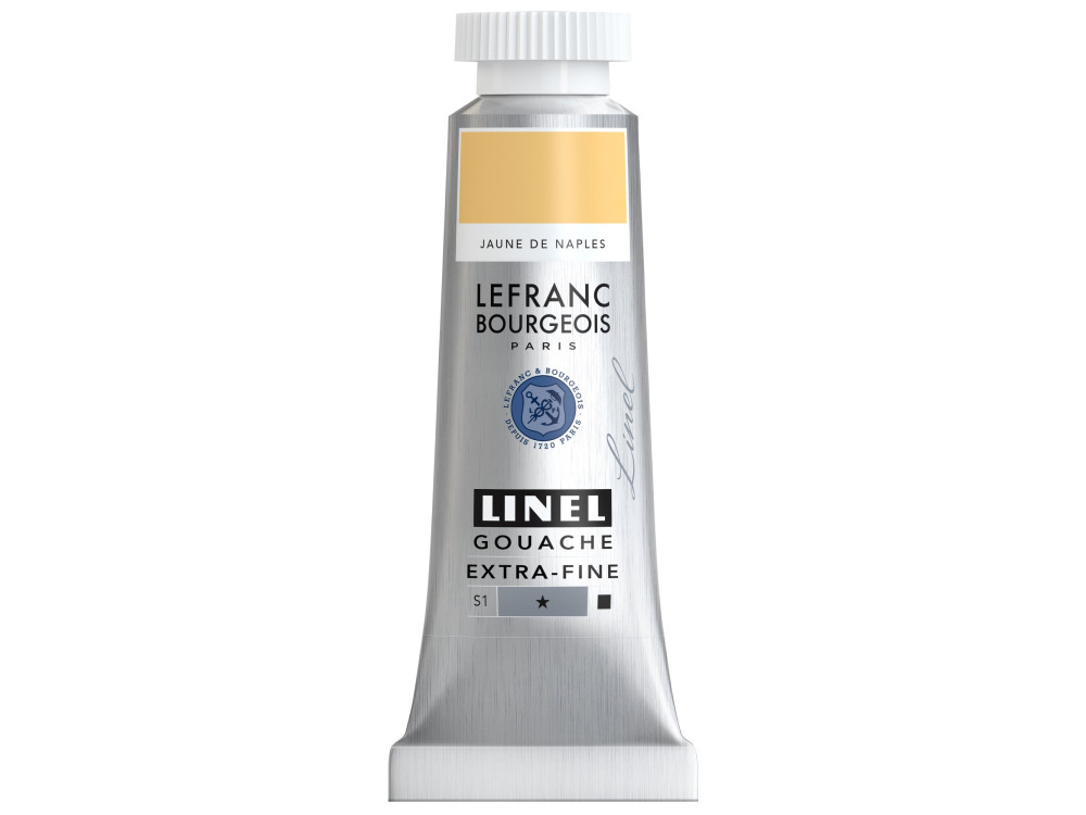 Farba gwasz Linel - Lefranc & Bourgeois - Naples Yellow 14 ml