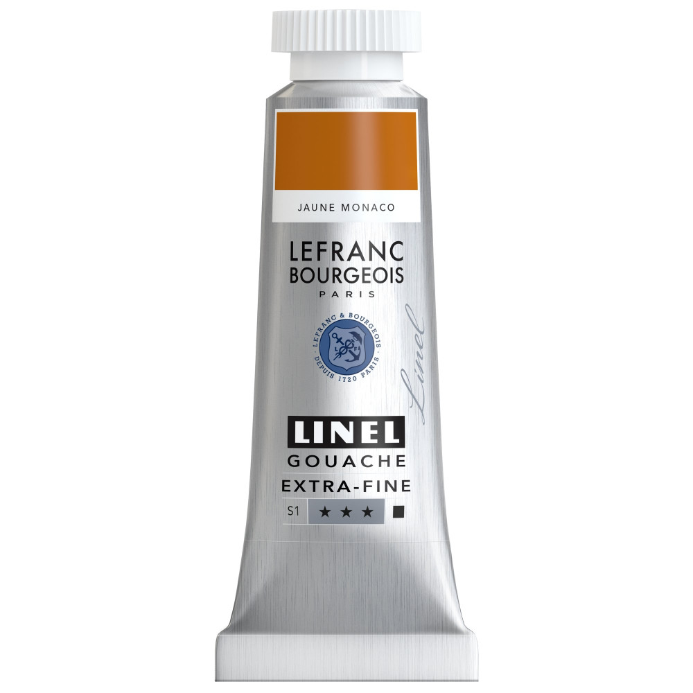Farba gwasz Linel - Lefranc & Bourgeois - Monaco Yellow 14 ml