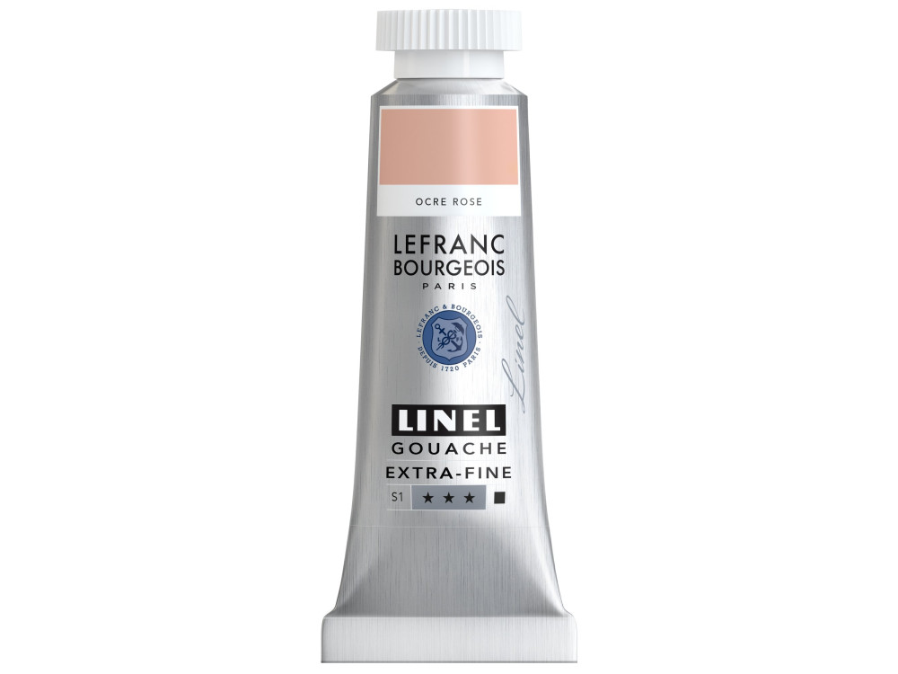 Linel gouache paint - Lefranc & Bourgeois - Pink Ochre 14 ml