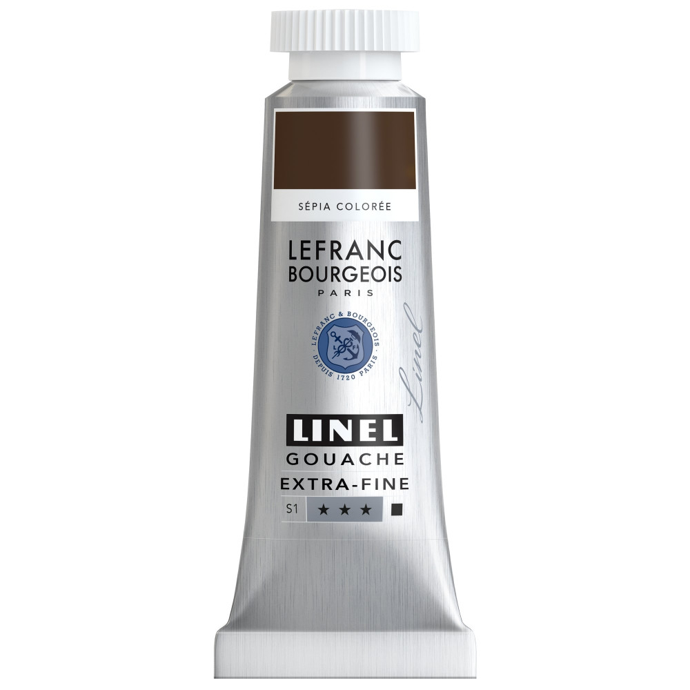 Farba gwasz Linel - Lefranc & Bourgeois - Warm Sepia 14 ml