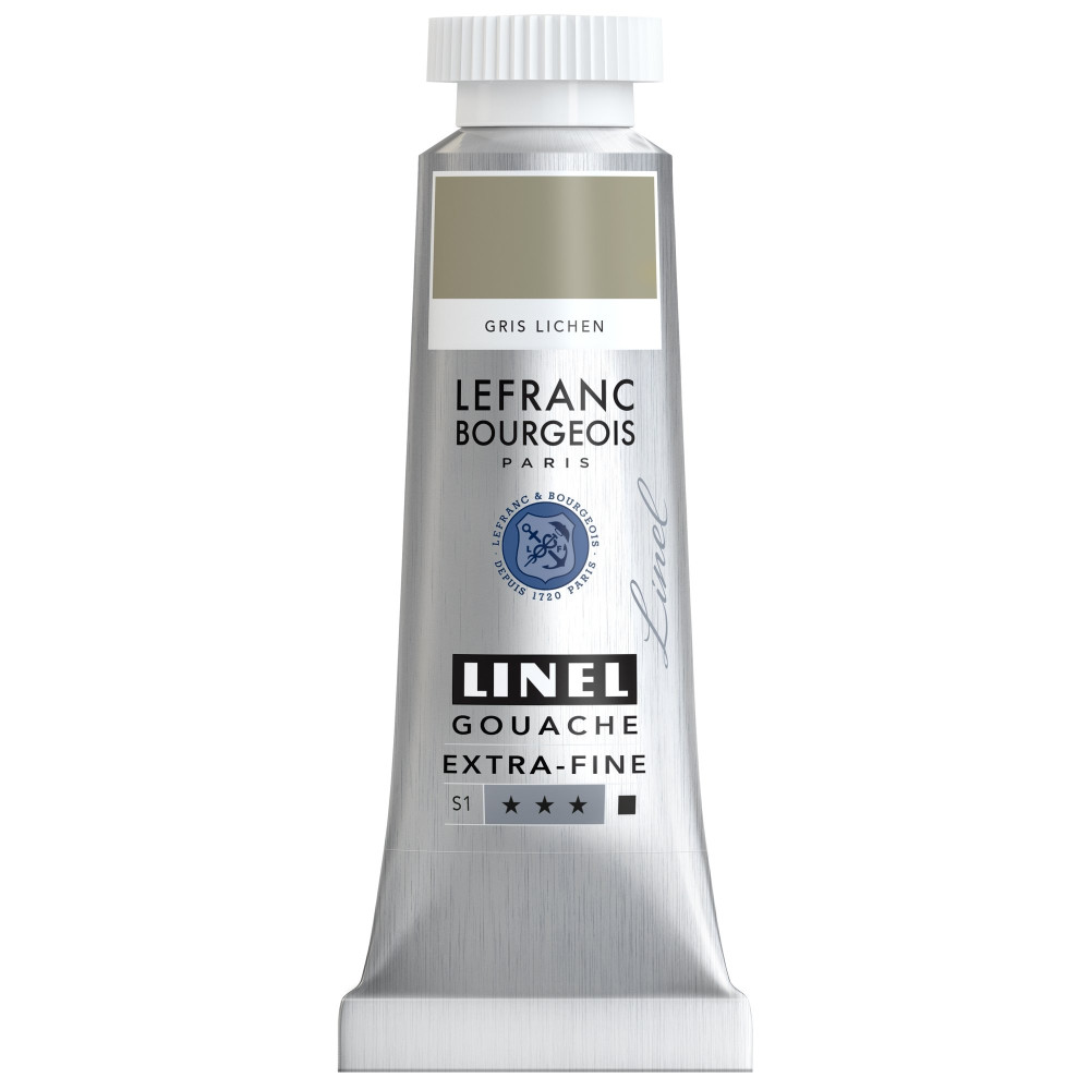 Farba gwasz Linel - Lefranc & Bourgeois - Lichen Grey 14 ml