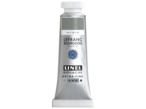 Farba gwasz Linel - Lefranc & Bourgeois - Neutral Grey 14 ml