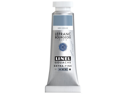 Linel gouache paint - Lefranc & Bourgeois - Storm Grey 14 ml