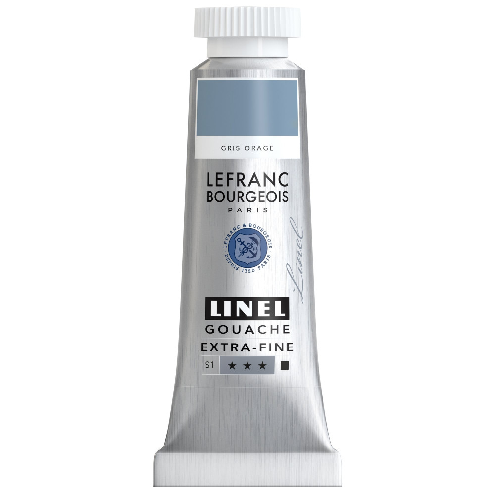 Linel gouache paint - Lefranc & Bourgeois - Storm Grey 14 ml