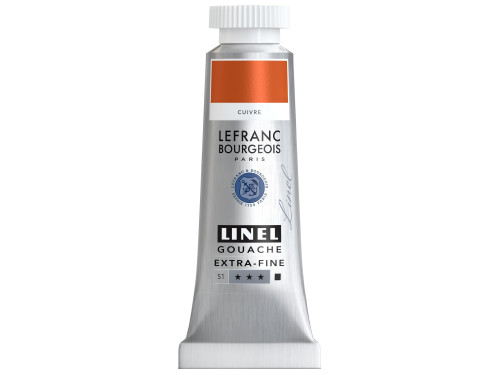 Linel gouache paint - Lefranc & Bourgeois - Copper 14 ml