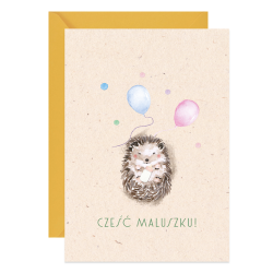 Greeting card A6 - Paperwords - Cześć Maluszku!
