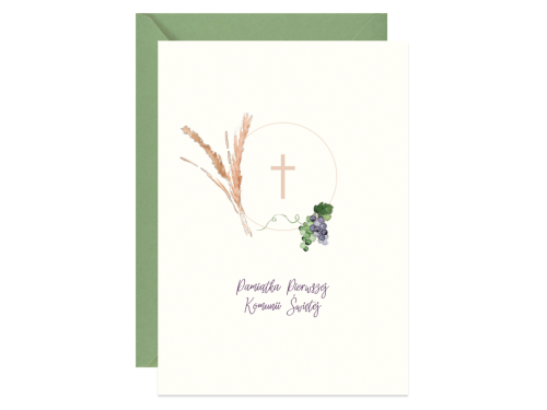 Greeting card A6 - Paperwords - Holly Communion