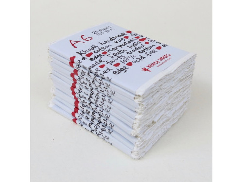 Papier czerpany 100% bawełny 150 g - Khadi Papers - White A6 20 ark.