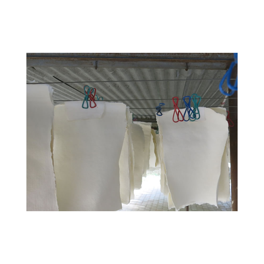 Handmade 100% cotton paper 210 g - Khadi Papers - White A3 20 sheets