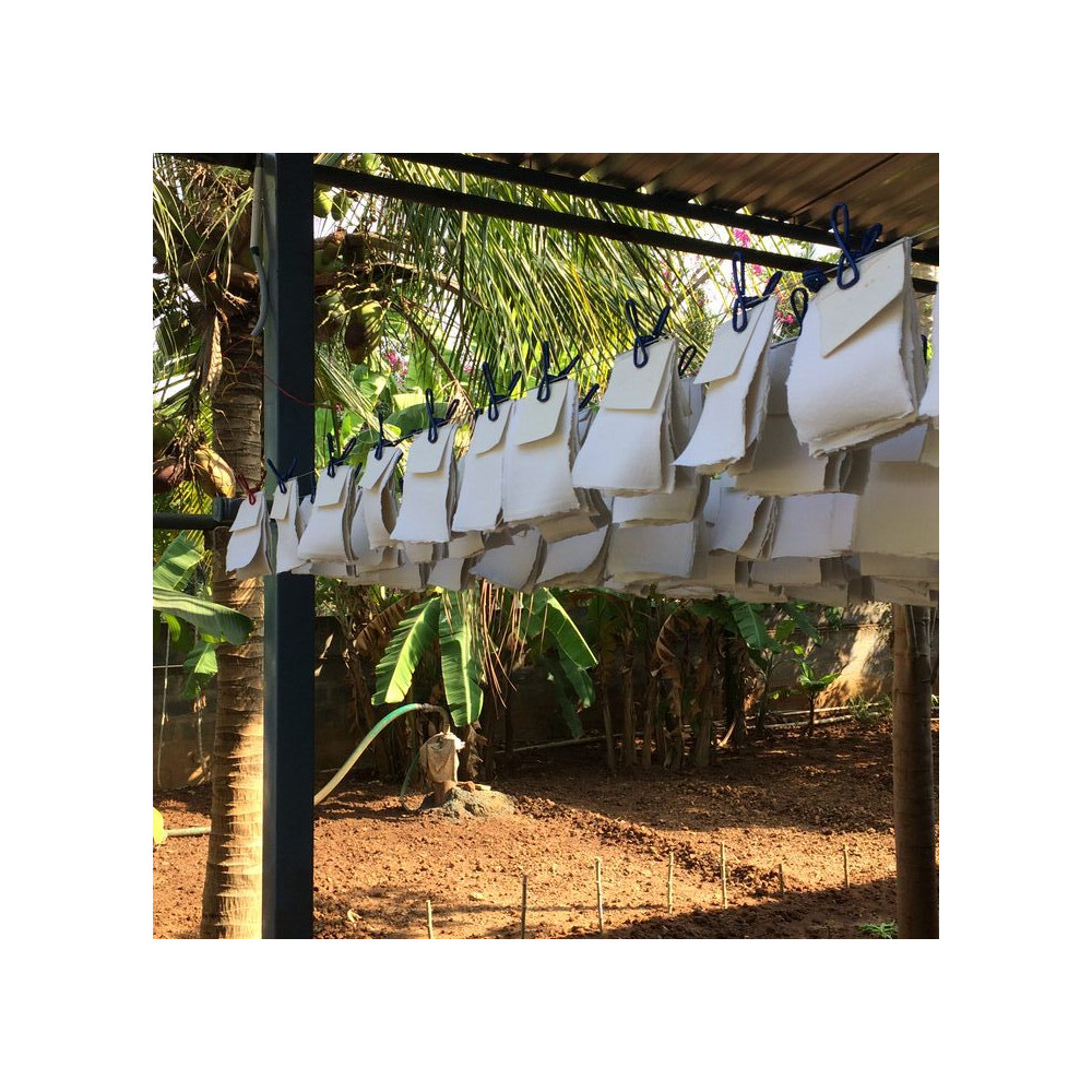 Handmade 100% cotton paper 320 g - Khadi Papers - White A3 20 sheets