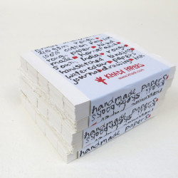 Blok w książce 100% bawełny 210 g - Khadi Papers - Rough 13 x 16 cm 16 ark.