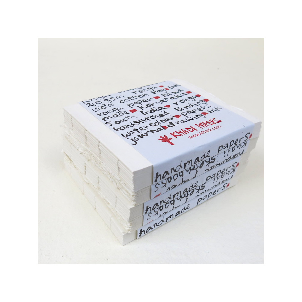 Blok w książce 100% bawełny 210 g - Khadi Papers - Rough 13 x 16 cm 16 ark.