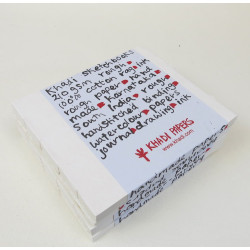 Block Book 100% cotton 210 g - Khadi Papers - Rough 21 x 25 cm 16 sheets