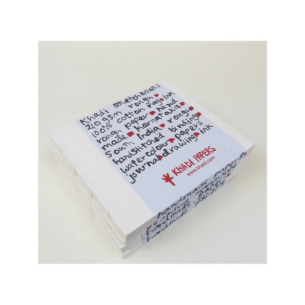 Block Book 100% cotton 210 g - Khadi Papers - Rough 21 x 25 cm 16 sheets