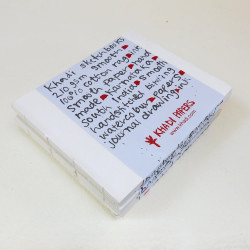 Blok w książce 100% bawełny 210 g - Khadi Papers - Smooth 21 x 25 cm 16 ark.