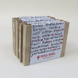Szkicownik 100% bawełny 210 g - Khadi Papers - Rough 13 x 16 cm 16 ark.