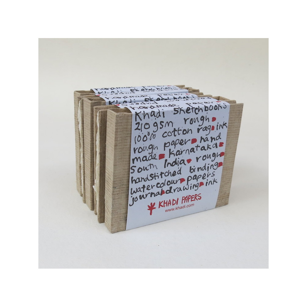 Sketchbook 100% cotton 210 g - Khadi Papers - Rough 13 x 16 cm 16 sheets