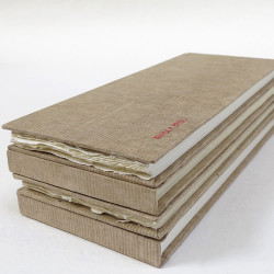 Sketchbook 100% cotton 210 g - Khadi Papers - Rough 13 x 32 cm 16 sheets
