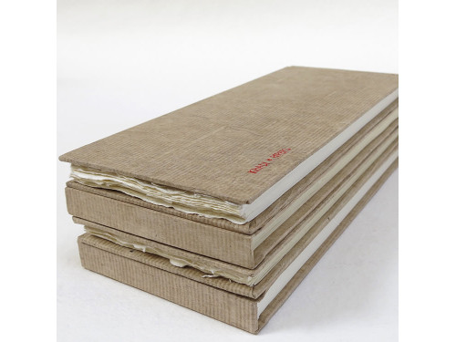 Sketchbook 100% cotton 210 g - Khadi Papers - Rough 13 x 32 cm 16 sheets