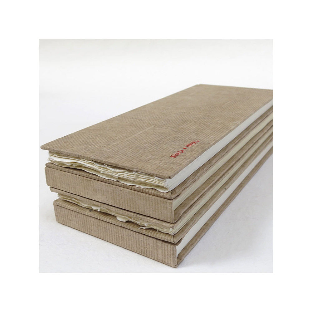 Sketchbook 100% cotton 210 g - Khadi Papers - Rough 13 x 32 cm 16 sheets