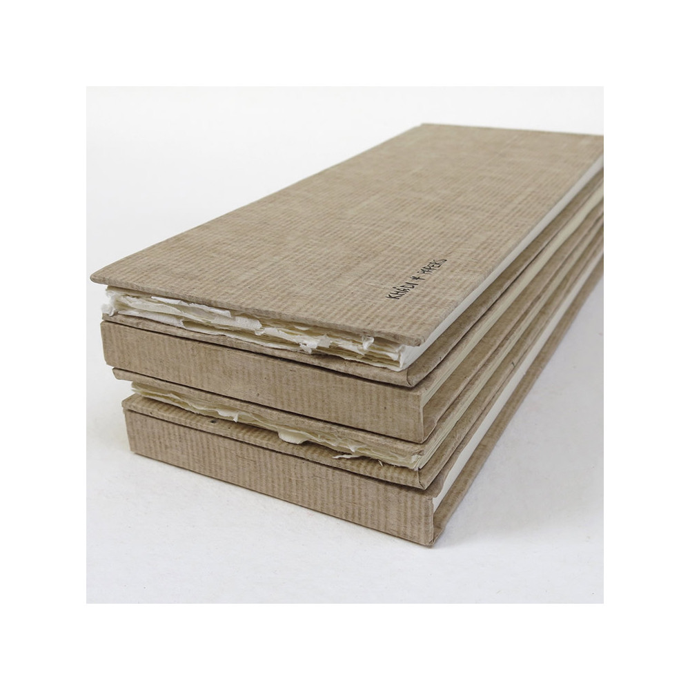 Sketchbook 100% cotton 210 g - Khadi Papers - Smooth 13 x 32 cm 16 sheets