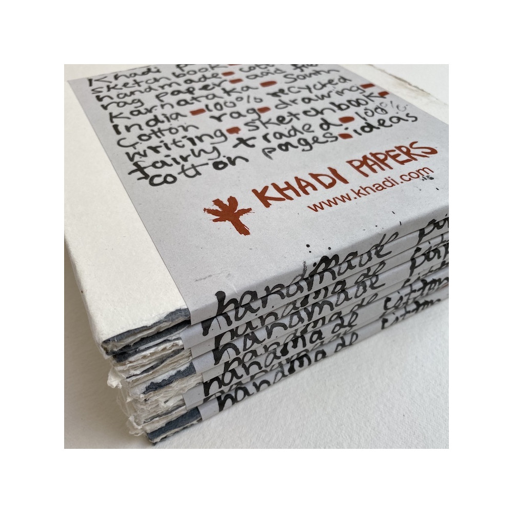 Sketchbook 100% cotton 150 g - Khadi Papers - 20 x 20 cm 15 sheets