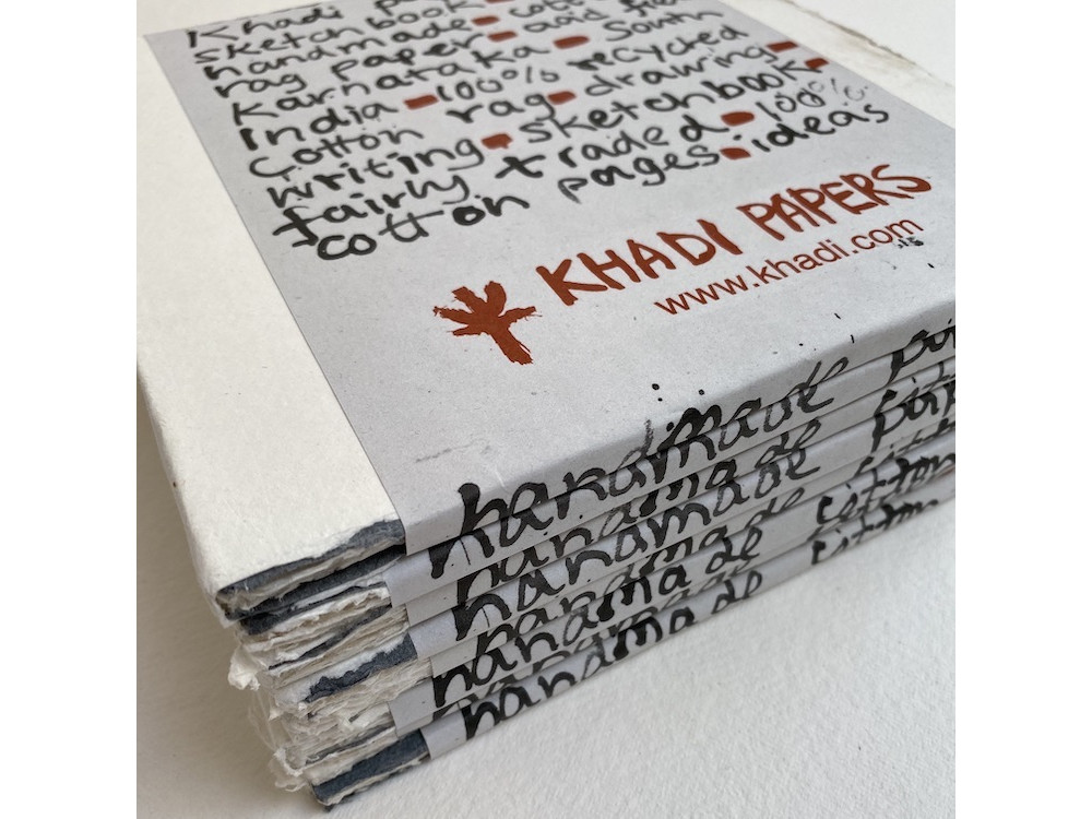 Szkicownik 100% bawełny 150 g - Khadi Papers - 20 x 20 cm 15 ark.