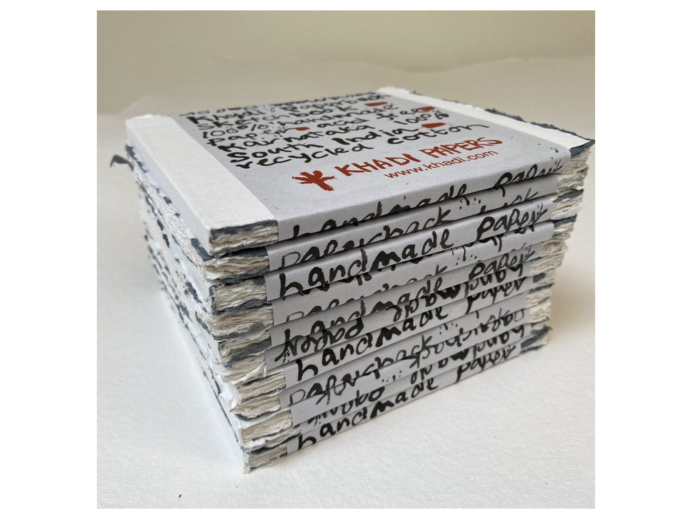 Sketchbook 100% cotton 150 g - Khadi Papers - 15 x 15 cm 15 sheets
