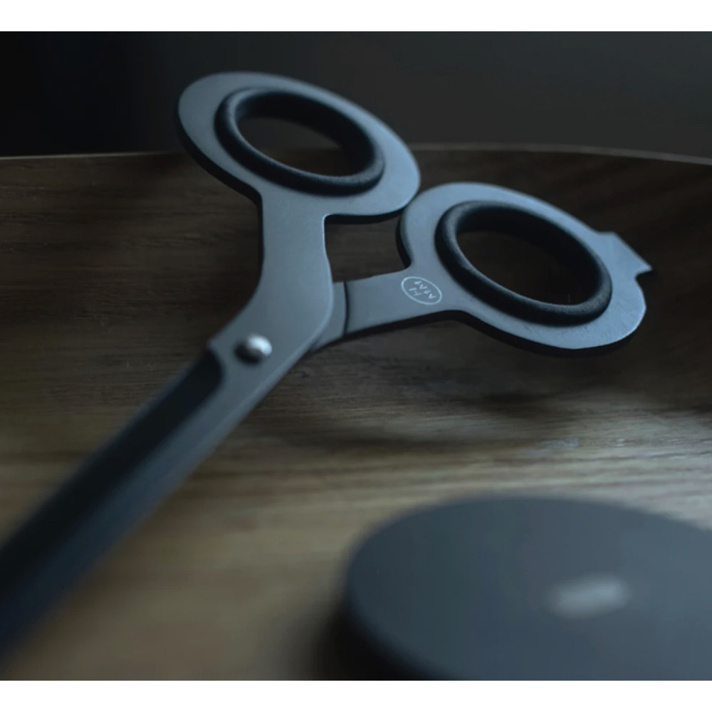 2 in 1 scissors with base - HMM - Black