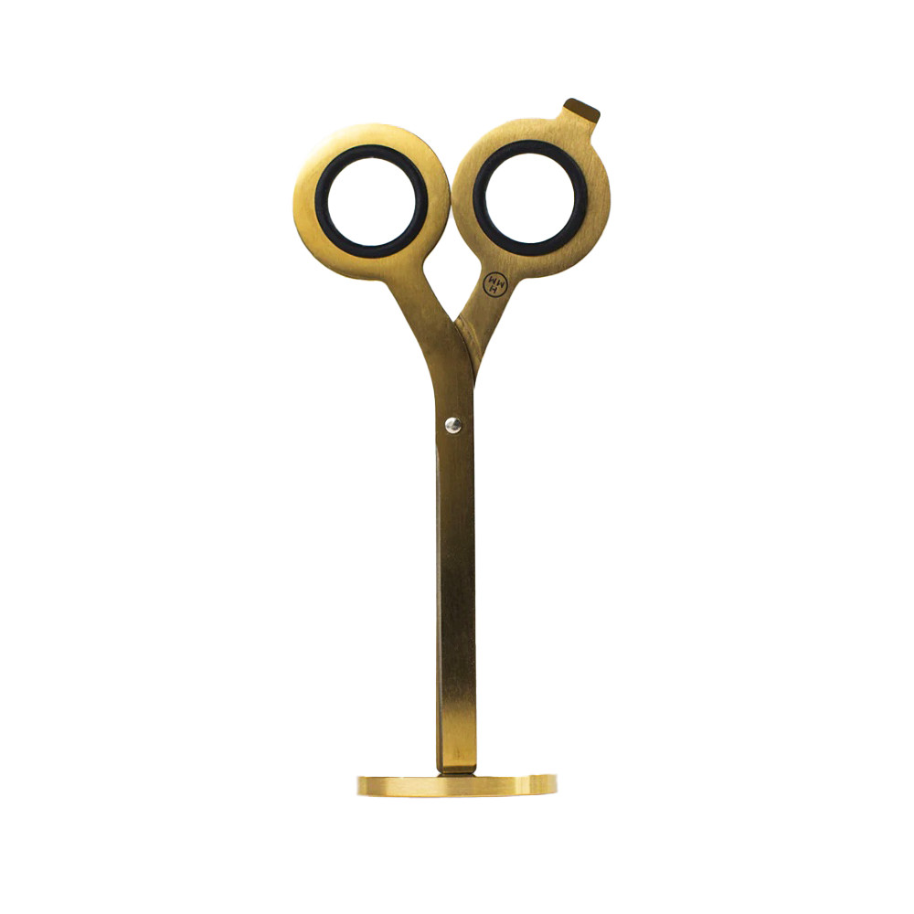 2 in 1 scissors with base - HMM - Gold