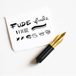 Fountain pen nib Fude - Tom's Studio