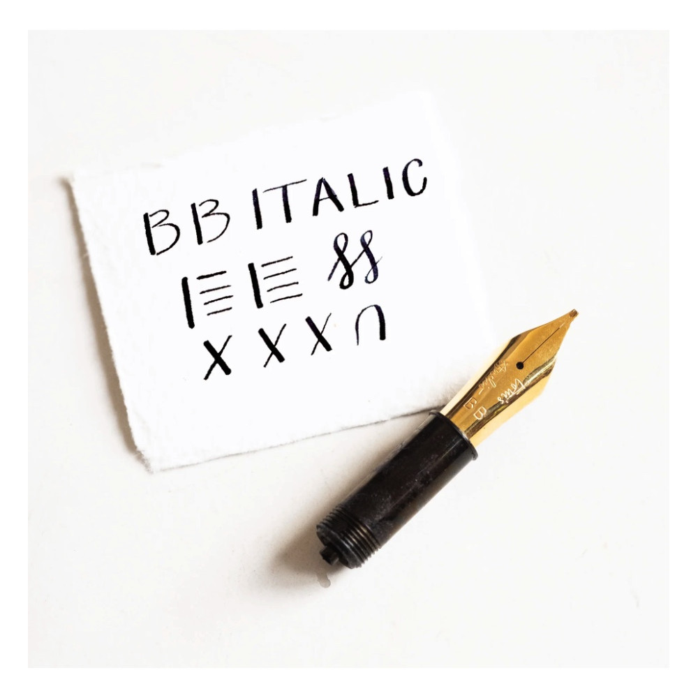 Stalówka do pióra wiecznego Cursive Italic BB - Tom's Studio