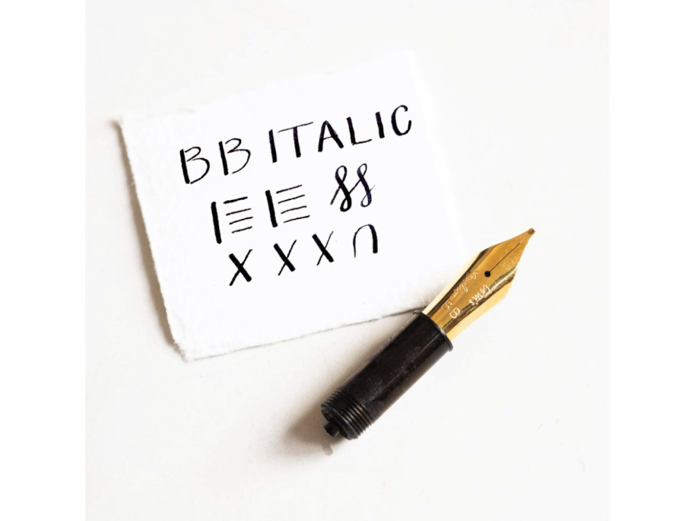 Fountain pen nib Cursive Italic BB - Tom's Studio