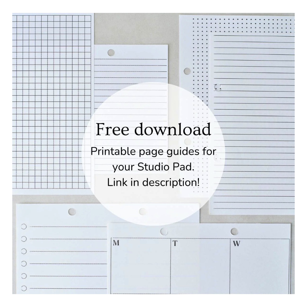 Plain Studio pad A5 - Tom's Studio - White 116 g 40 sheets