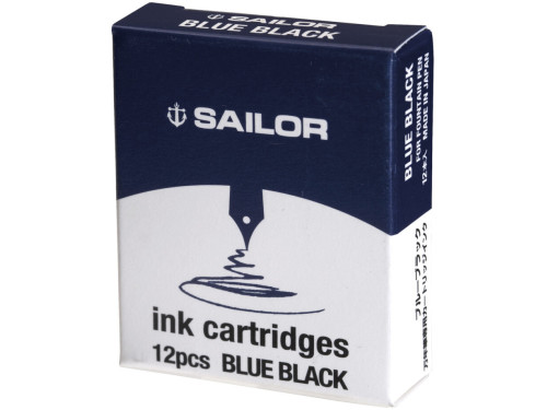 Ink cartridges - Sailor - Blue Black 12 pcs